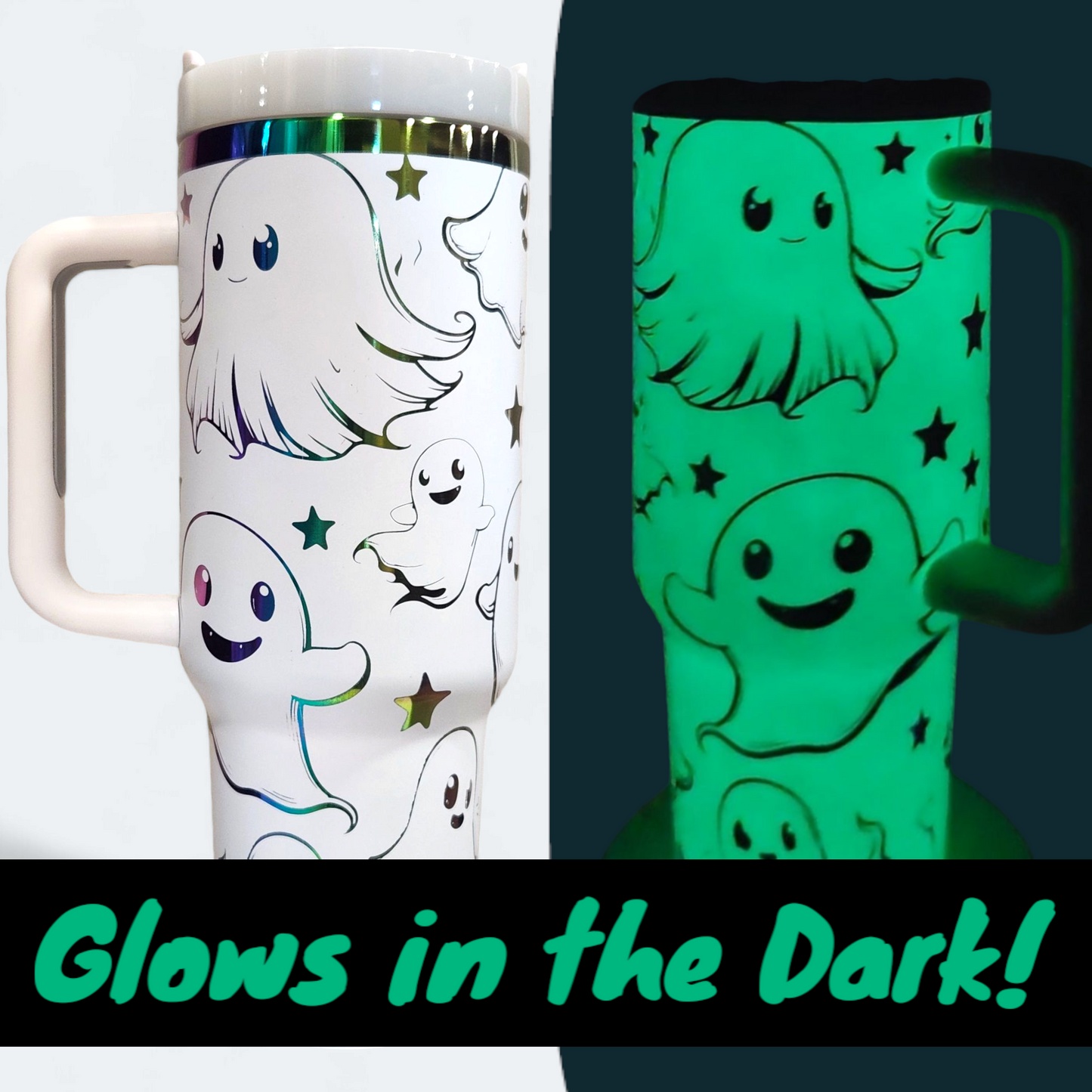 Friendly Ghost | Glow in the Dark | 40oz Tumbler