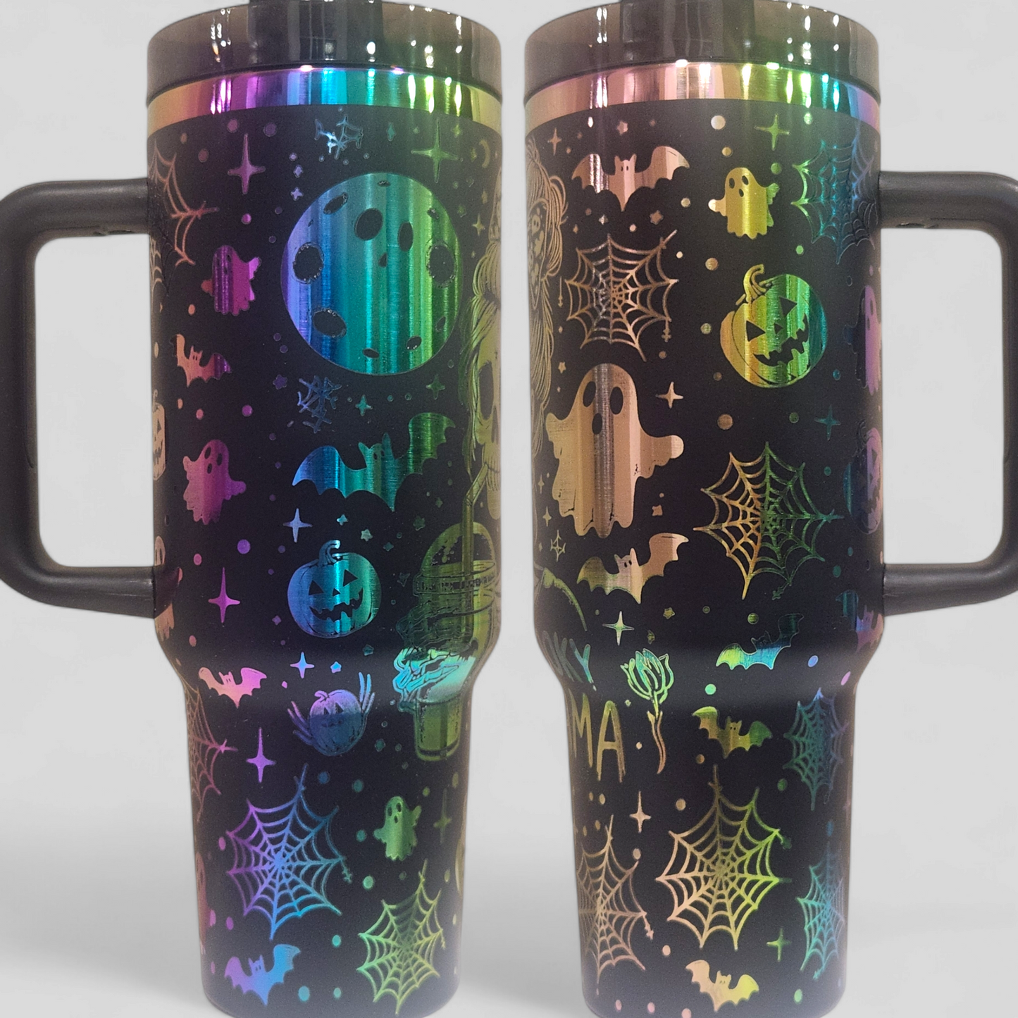 Spooky Skeleton Mama | Glow in the Dark | 40oz Tumbler