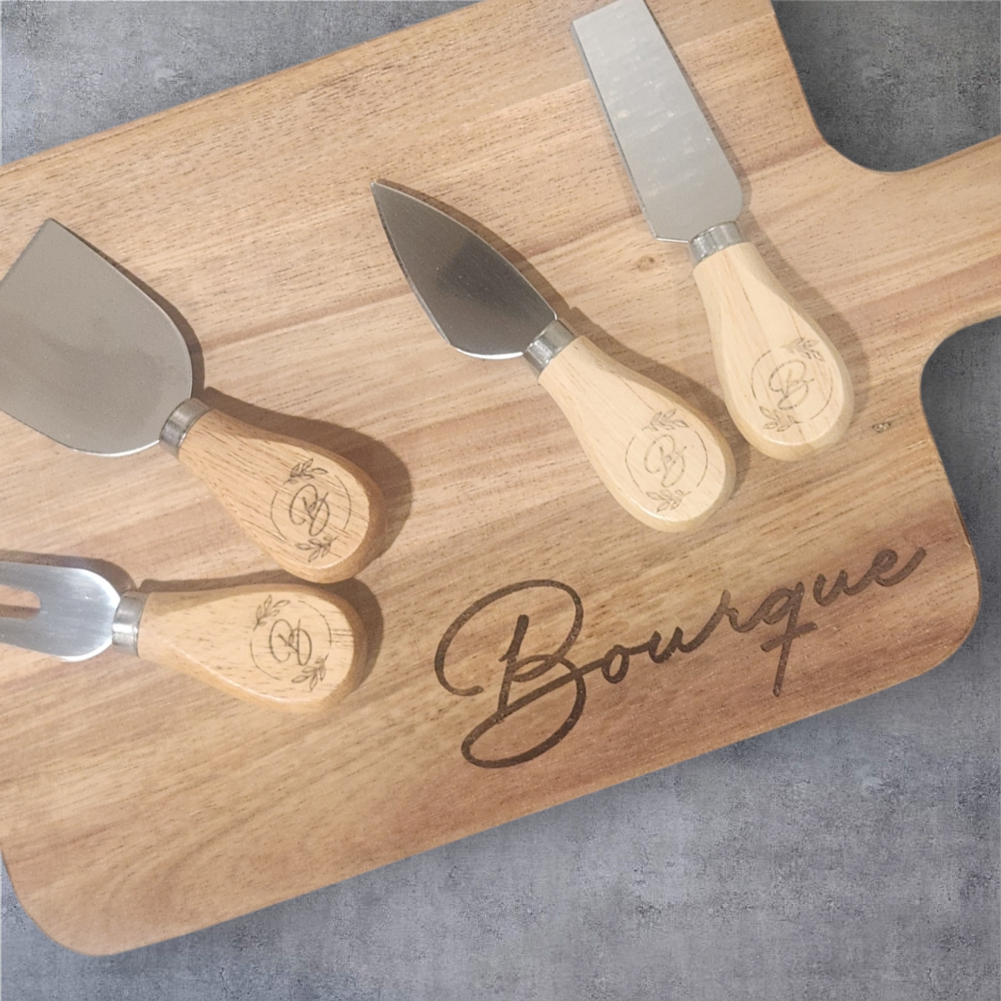 Personalized Charcuterie Board & Cheese Knife Set