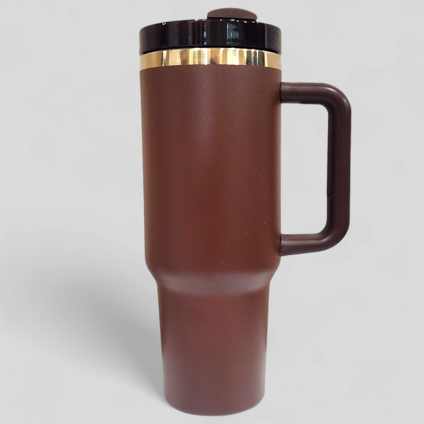 40oz Gold Plated Brown Tumbler